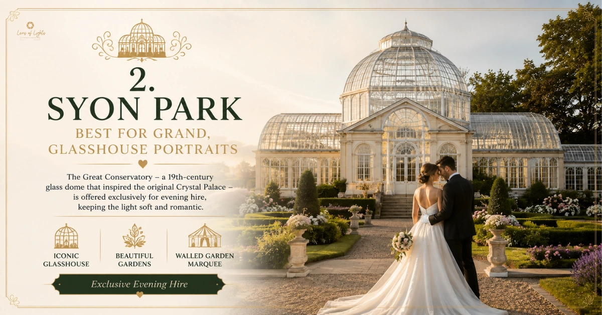 2. Syon Park - Best for Grand, Glasshouse Portraits - Lens of Lights LTD UK
