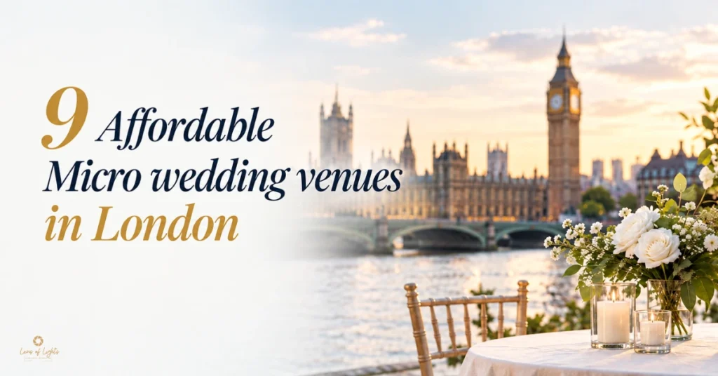 9 affordable micro wedding venues in London
